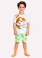 Kyly - Pijama Infantil Menino Caranguejo Cinza - variação: Branco