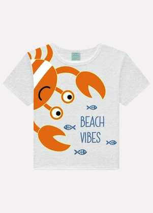 Kyly - Pijama Infantil Menino Caranguejo Cinza - KYLY