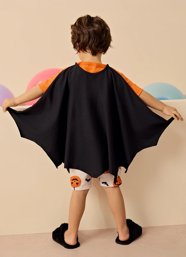 Kyly - Pijama Infantil Menino com Capa Laranja 2