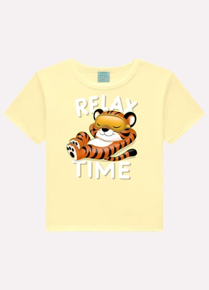 Kyly - Pijama Infantil Menino com Máscara Amarelo - KYLY