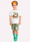 Kyly - Pijama Infantil Menino com Máscara Branco - variação: Branco
