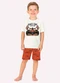 Kyly - Pijama Infantil Menino em Algodão Cinza - variação: Branco