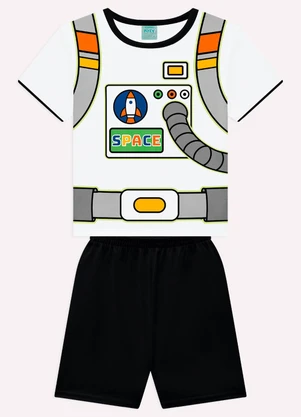 Kyly - Pijama Infantil Menino em Astronauta Branco - KYLY
