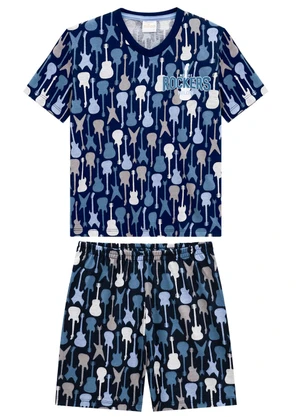 Milon - Pijama Infantil Menino Estampa Azul - MILON