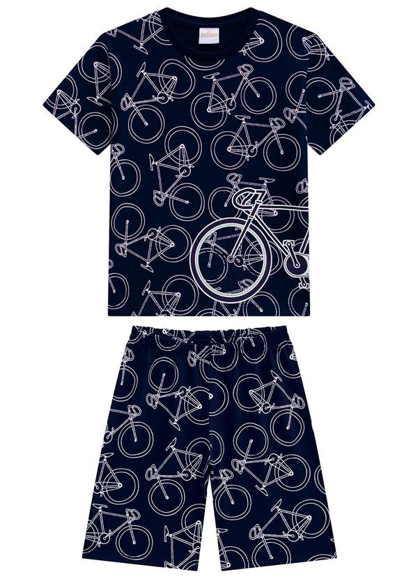 Milon - Pijama Infantil Menino Estampa Azul