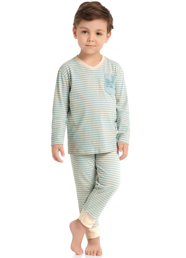 Milon - Pijama Infantil Menino Estampa Bege