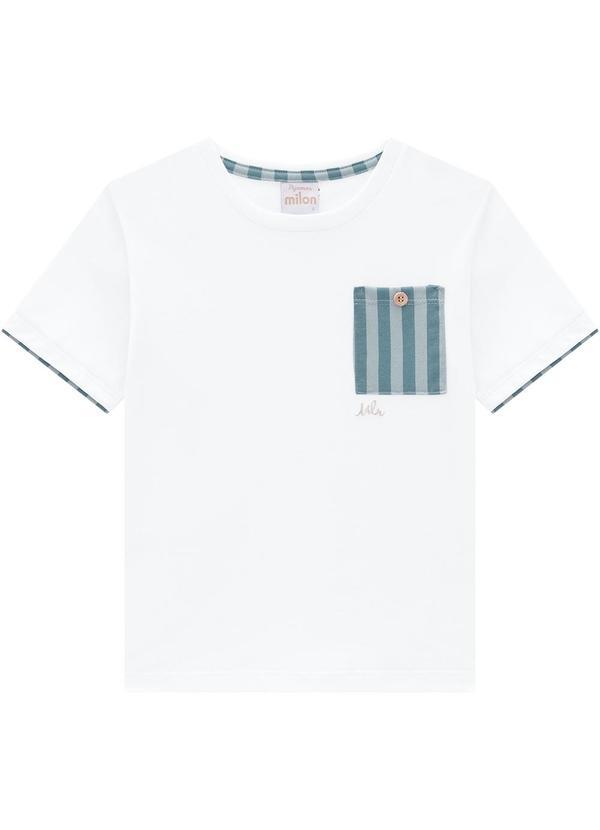 Milon - Pijama Infantil Menino Estampa Branco