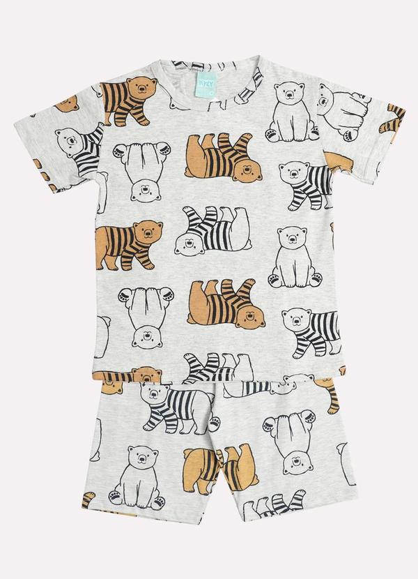 Kyly - Pijama Infantil Menino Estampado Cinza 2