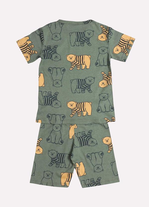 Kyly - Pijama Infantil Menino Estampado Verde 3