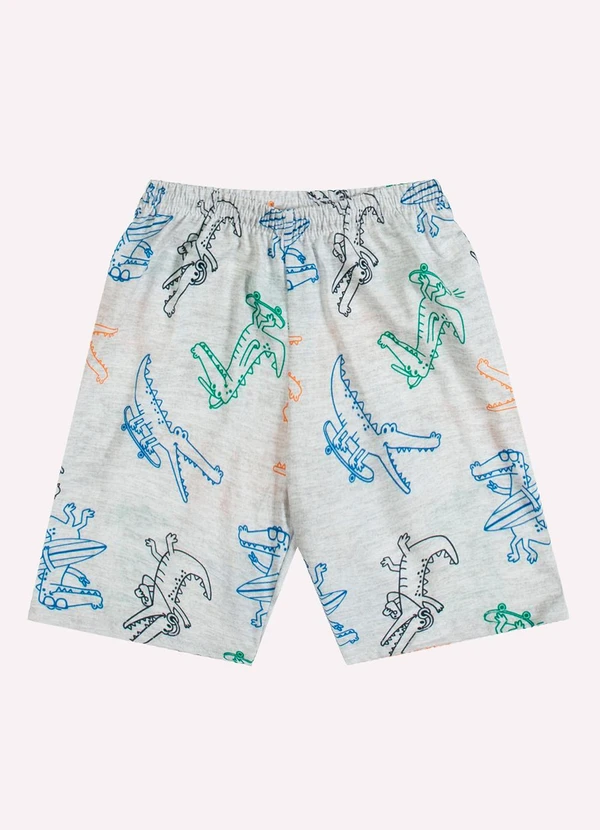 Kyly - Pijama Infantil Menino Jacaré Cinza 2