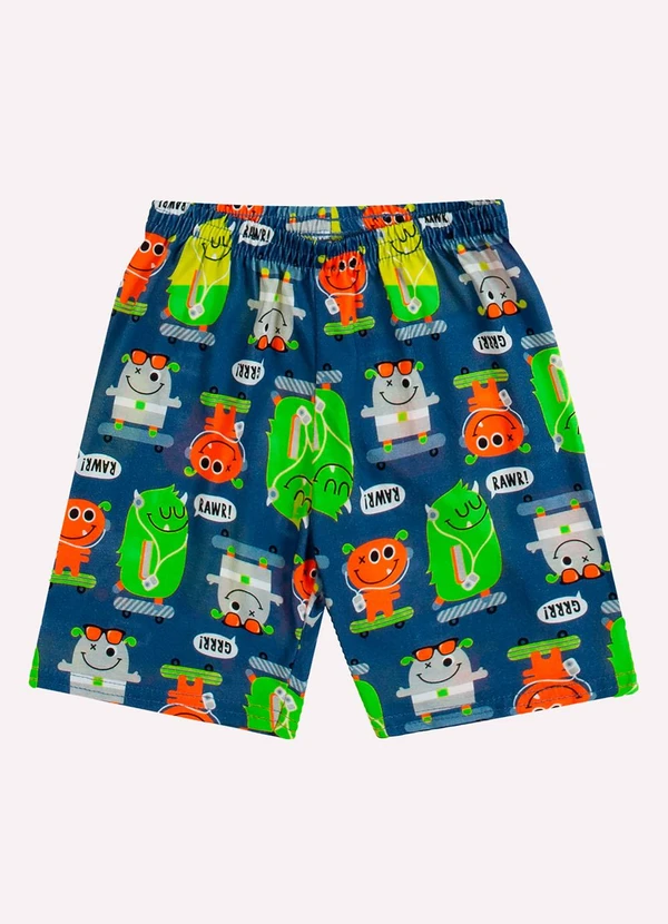 Kyly - Pijama Infantil Menino Monstrinhos Azul 2