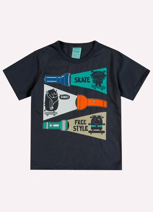 Kyly - Pijama Infantil Menino Monstrinhos Cinza - KYLY