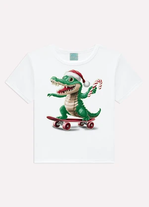 Kyly - Pijama Infantil Menino Natal Branco - KYLY