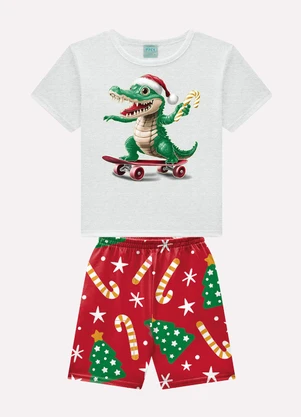 Kyly - Pijama Infantil Menino Natal Cinza - KYLY