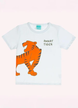 Kyly - Pijama Infantil Menino Tigre Branco - KYLY