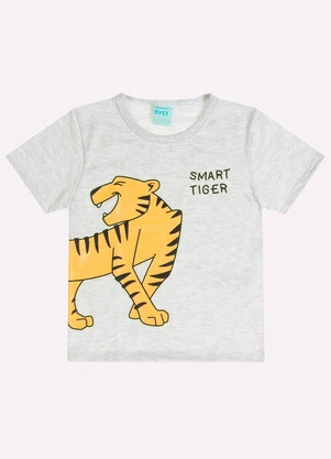 Kyly - Pijama Infantil Menino Tigre Cinza - KYLY