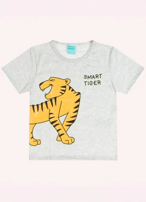 Kyly - Pijama Infantil Menino Tigre Cinza - KYLY