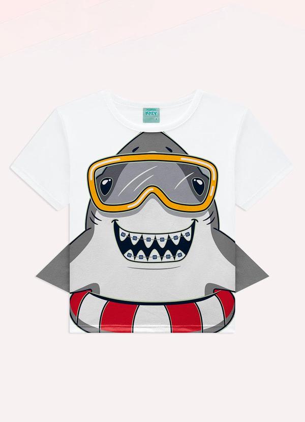 Kyly - Pijama Infantil Menino Tubarão Branco 3