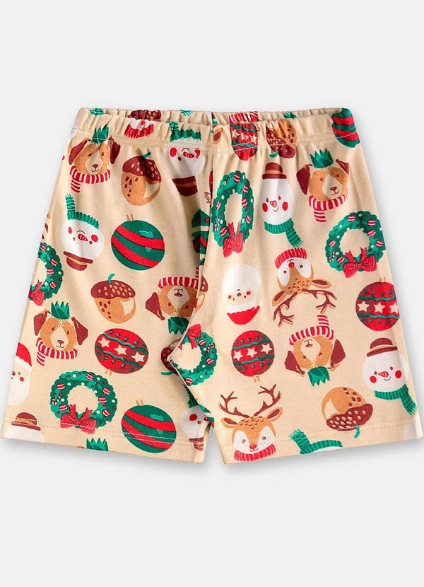 Up Baby - Pijama Infantil Natalino em Suedine Bege 5