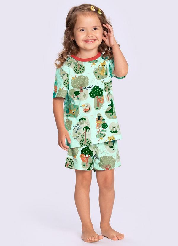 Alakazoo - Pijama Infantil Unissex Moda para Todos Verde
