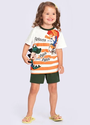 Alakazoo - Pijama Infantil Unissex Moda para Todos Verde - ALAKAZOO
