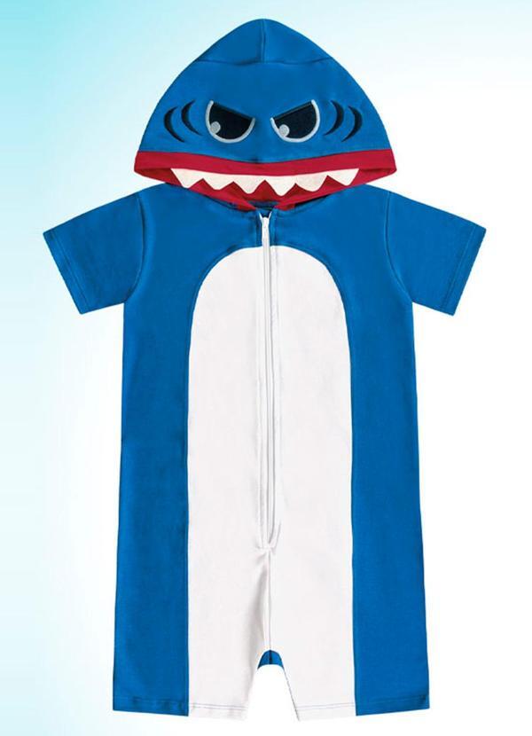 Fakini Kids - Pijama Kigurumi Tubarao Azul