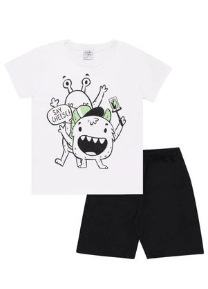 Pulla Bulla - Pijama Masculino Branco - PULLA BULLA