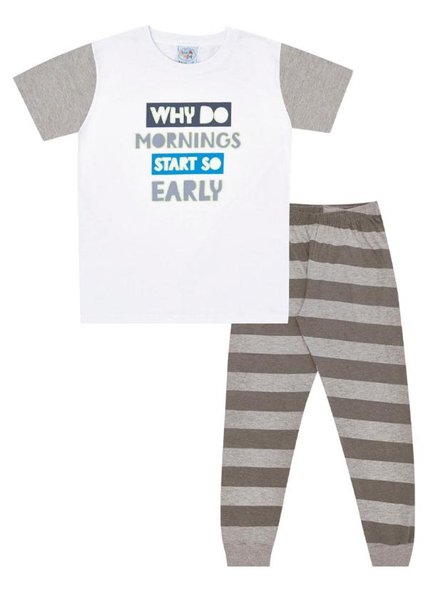 Pulla Bulla - Pijama Masculino Branco