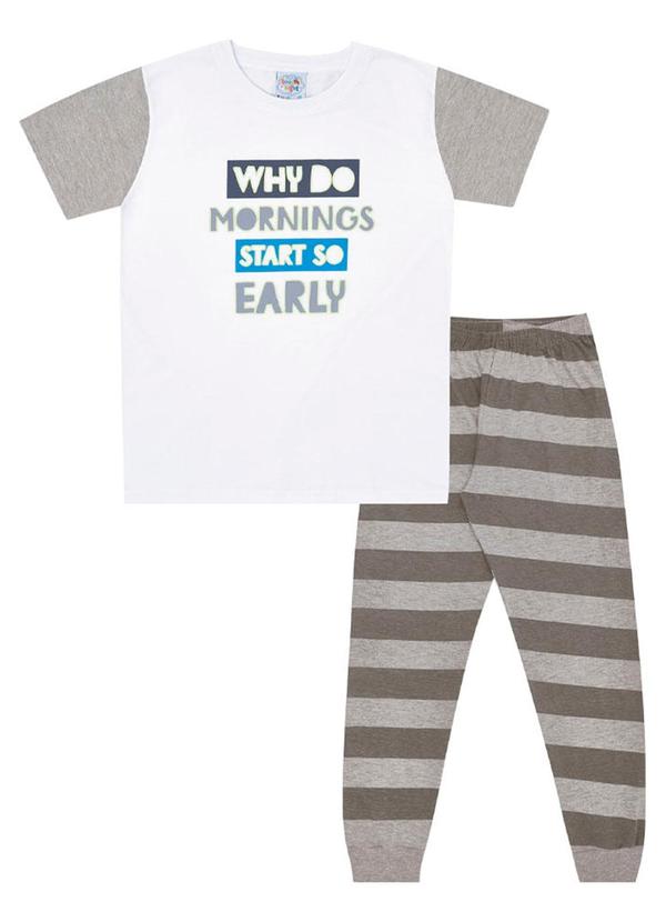 Pulla Bulla - Pijama Masculino Branco