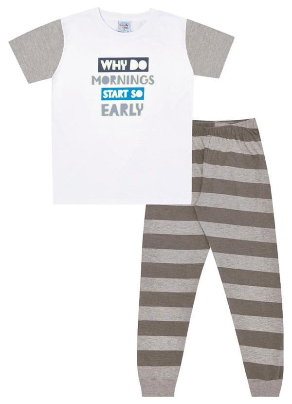 Pulla Bulla - Pijama Masculino Branco