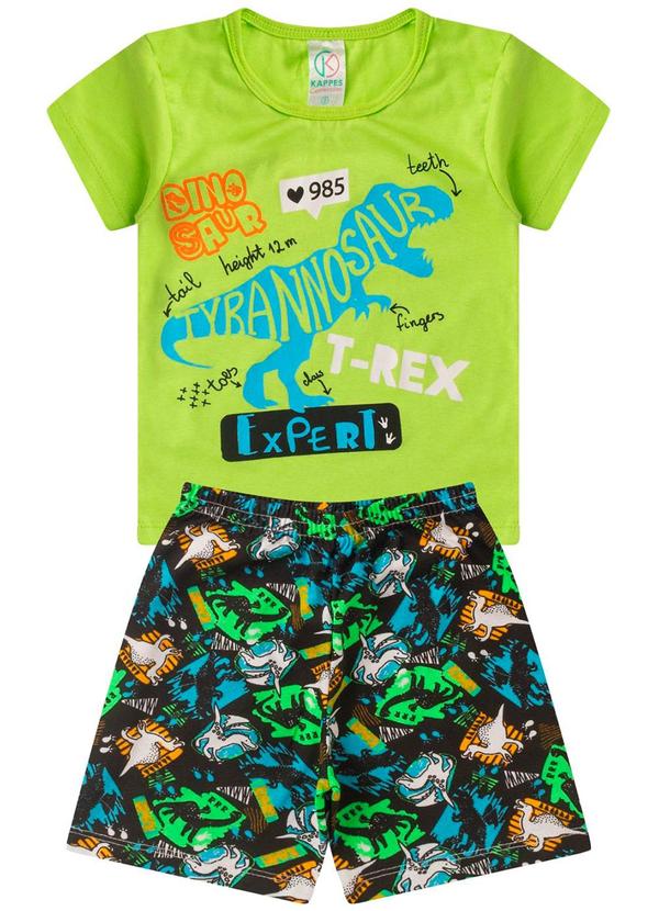 Rovi Kids - Pijama Masculino Brilha no Escuro Kappes Amarelo