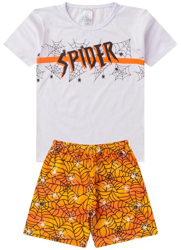 Rovi Kids - Pijama Masculino Brilha no Escuro Kappes Branco