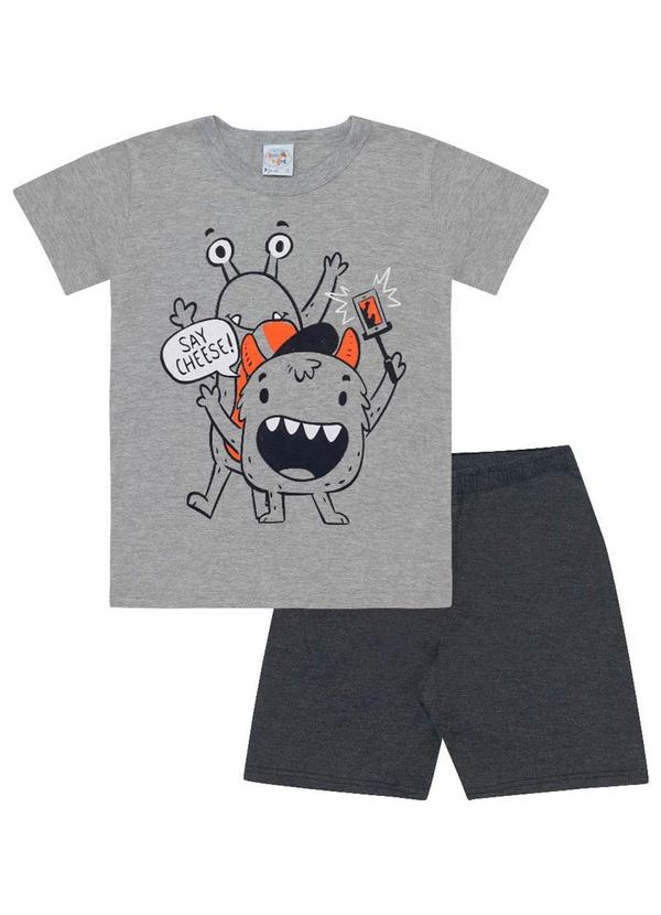 Pulla Bulla - Pijama Masculino Cinza 1