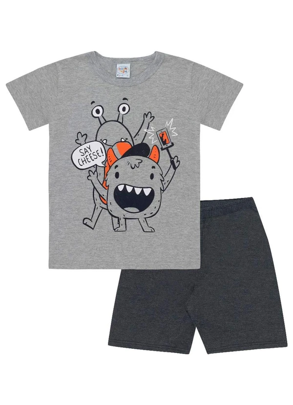 Pulla Bulla - Pijama Masculino Cinza