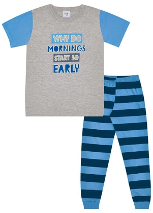 Pulla Bulla - Pijama Masculino Cinza - PULLA BULLA