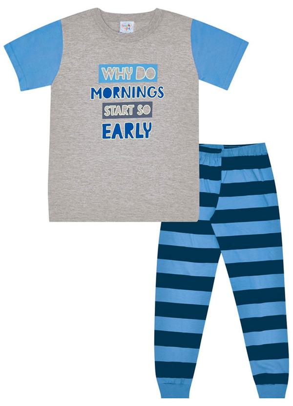 Pulla Bulla - Pijama Masculino Cinza