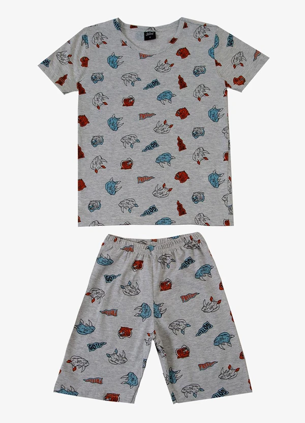 Rovi Kids - Pijama Masculino Infantil Cinza 3
