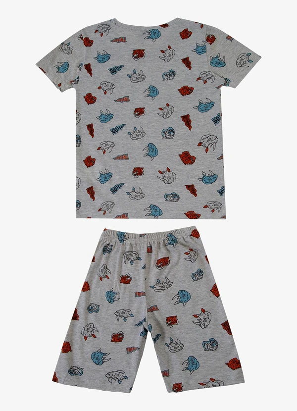 Rovi Kids - Pijama Masculino Infantil Cinza 4