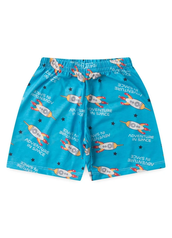Atelie da Crianca - Pijama Masculino Verão Adventure Space Azul 3