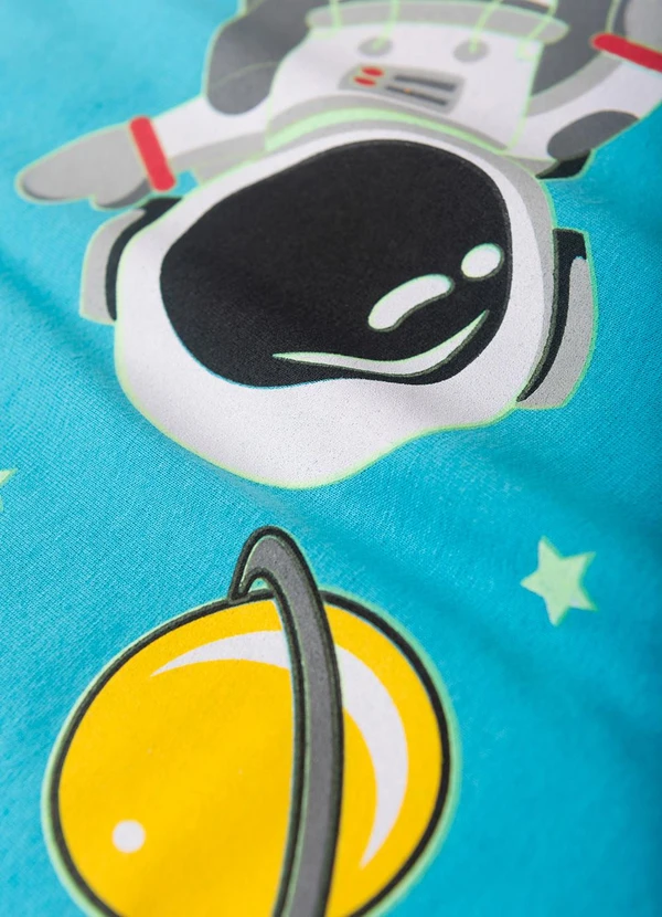 Atelie da Crianca - Pijama Masculino Verão Adventure Space Azul 4