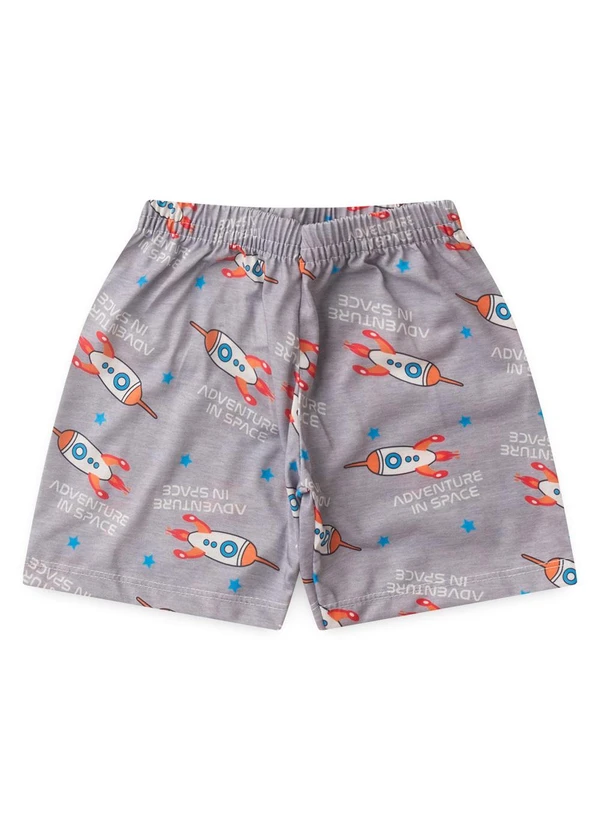 Atelie da Crianca - Pijama Masculino Verão Adventure Space Cinza 3