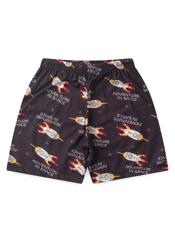 Atelie da Crianca - Pijama Masculino Verão Adventure Space Preto 3