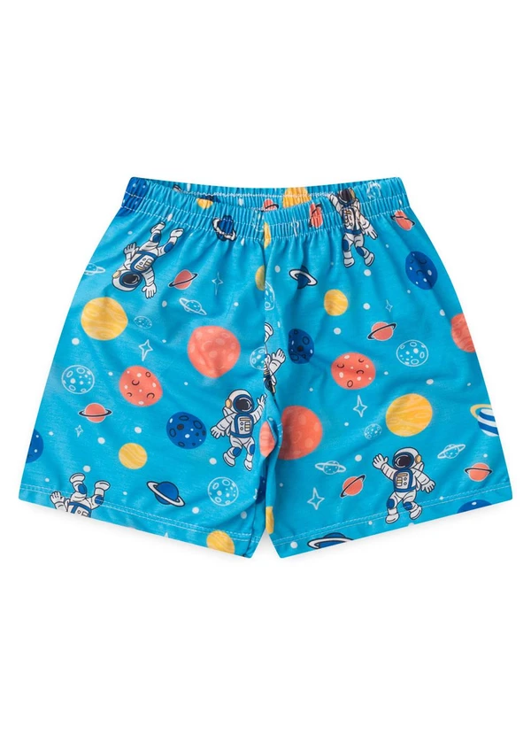 Atelie da Crianca - Pijama Masculino Verão Astronauta Azul 3