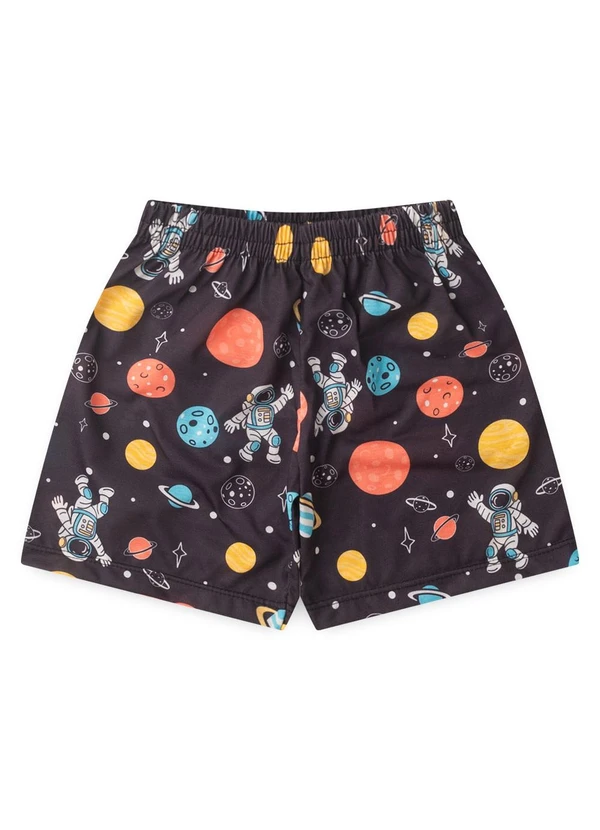 Atelie da Crianca - Pijama Masculino Verão Astronauta Preto 3