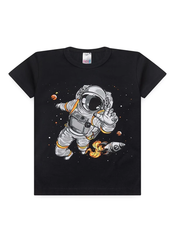 Atelie da Crianca - Pijama Masculino Verão Astronauta Preto 2