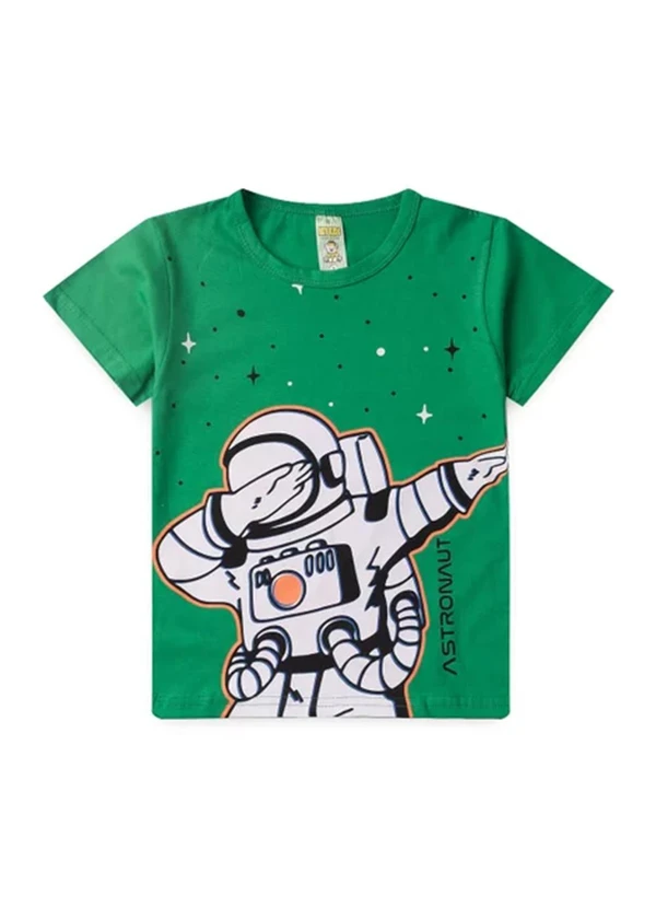 Atelie da Crianca - Pijama Masculino Verão Astronauta Verde 2