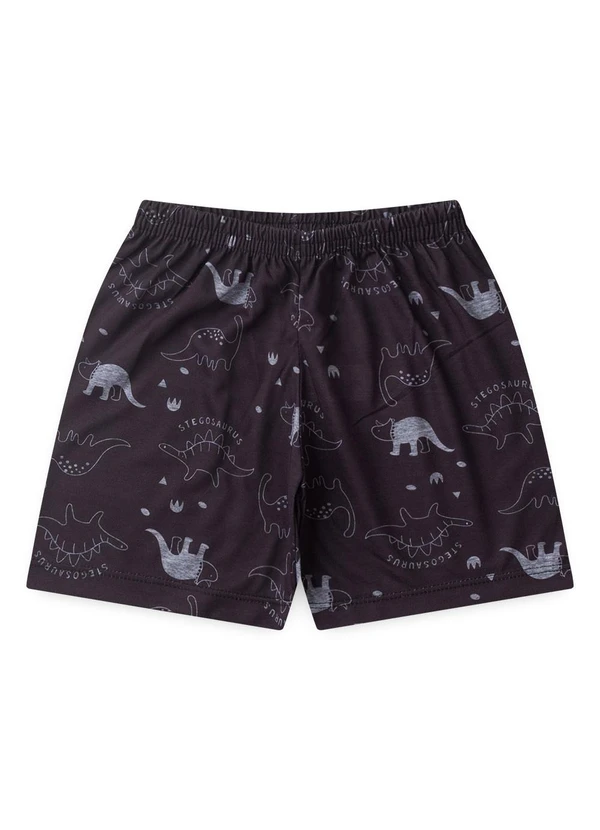 Atelie da Crianca - Pijama Masculino Verão Dino Cinza 3