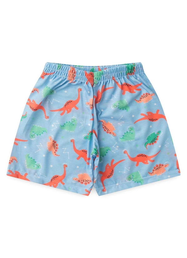Atelie da Crianca - Pijama Masculino Verão Dino Space Azul Escuro 3