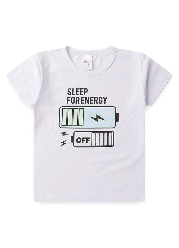 Atelie da Crianca - Pijama Masculino Verão Energy Branco 2