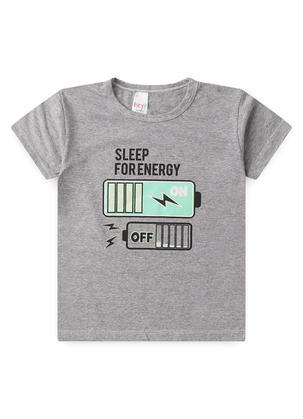 Atelie da Crianca - Pijama Masculino Verão Energy Cinza 2